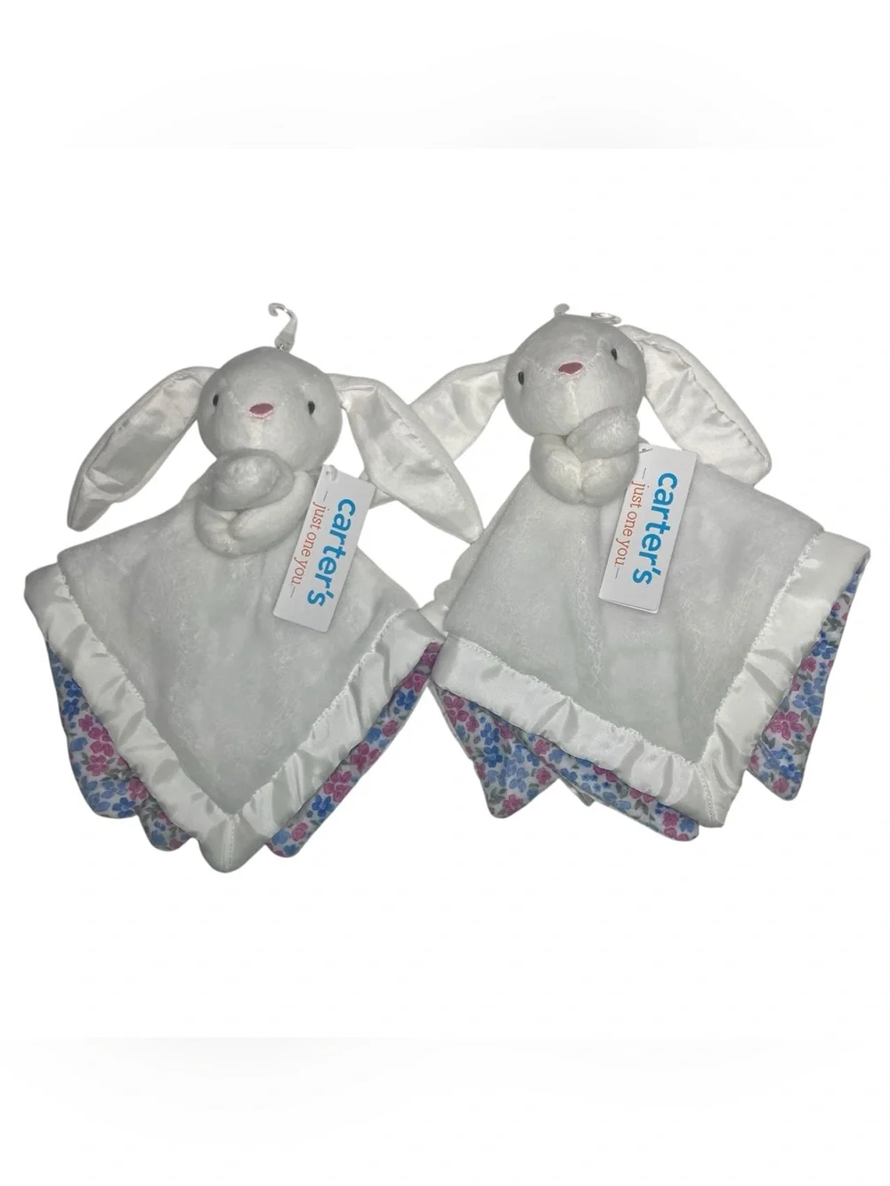 Lot - 2 NEW Carter's Bunny Lovey 13